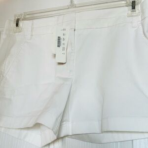 J Crew White Chino shorts